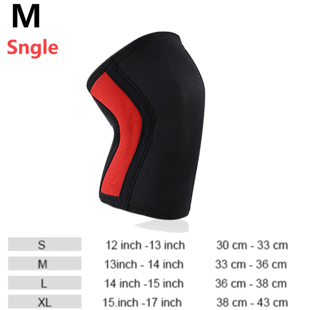 1 PC Squat 7mm Knee Sleeves Pad Support Men Women Gym Sports Compression Neoprene Knee Protector Fitness Gym Fit Weightlifting