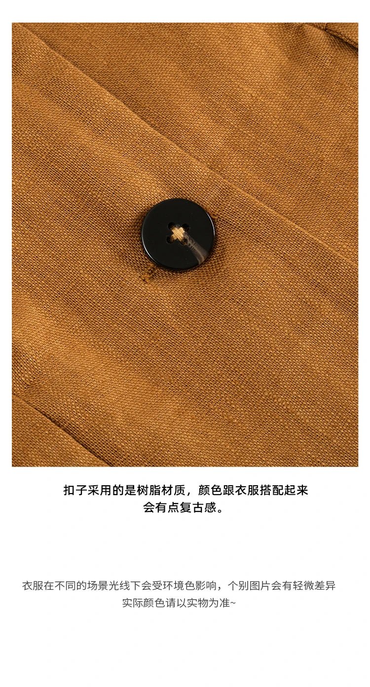 100% Linen Women Blazer Casual Notched Collar Long Sleeve Singgle Breasted Office Lady Outerwear Stylish Tops Retro Coat