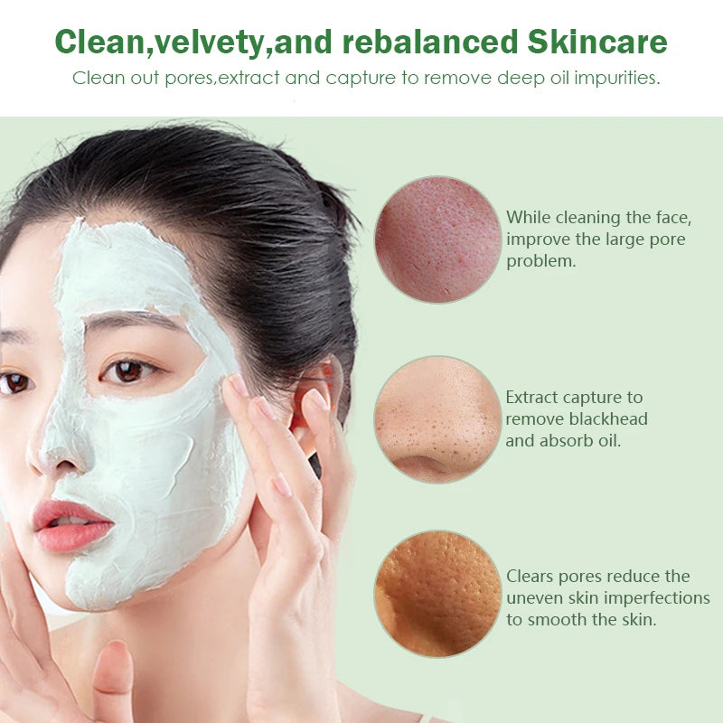 Original Facial Remove Blackhead Green Tea Solid Mask Treat Acne Blemish Black Dots Clean Stick Cream Shrink Pores Skin Care 