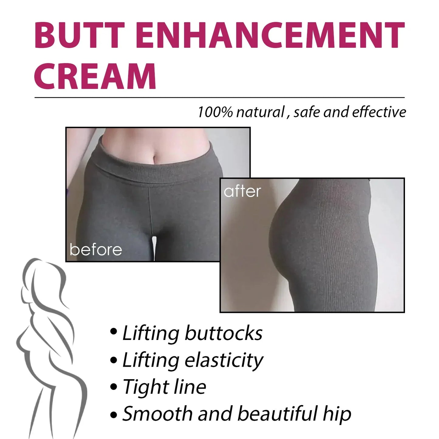 Buttock Enlargement Oil Butt Lift Up Firming Big Hip Enhance Cream Increase Butt Breast Plump Growth Tighten Shape Sexy BodyCare