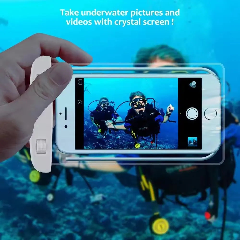 1-3Pcs Waterproof Phone Pouch Drift Diving Swimming Bag Underwater Dry Bag For Phone Water Sports Beach Pool Skiing 6 inch