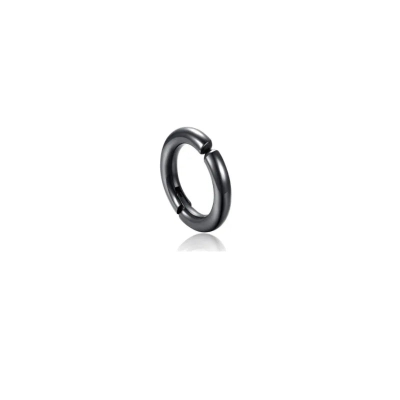 1-15 Pieces Clip on Earrings Set for Men Stainless Steel Black Fake Piercing Earring Mens Hoop Non-piercing Earrings