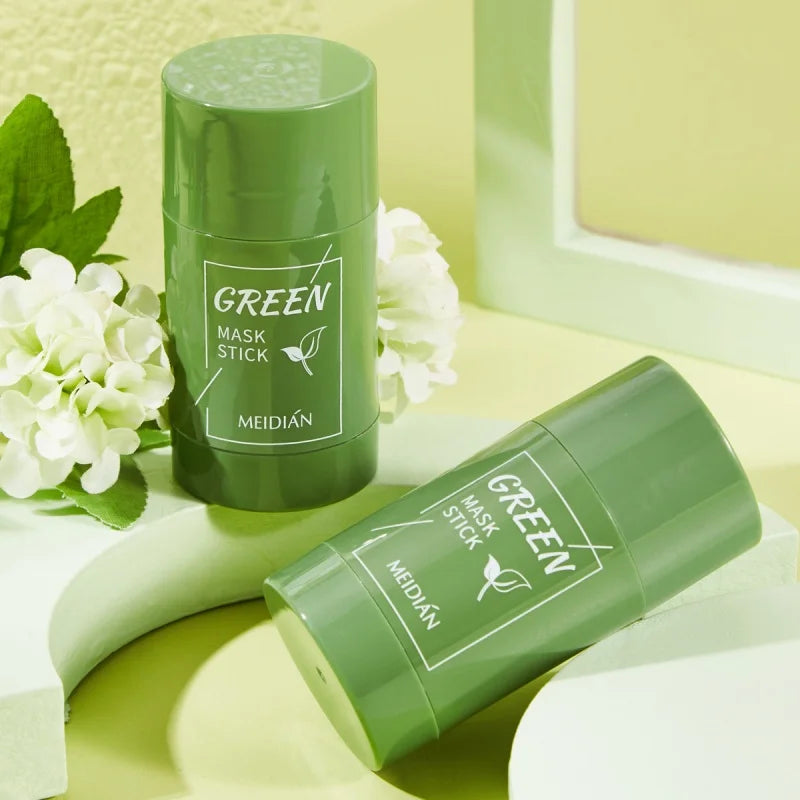 Original Facial Remove Blackhead Green Tea Solid Mask Treat Acne Blemish Black Dots Clean Stick Cream Shrink Pores Skin Care 