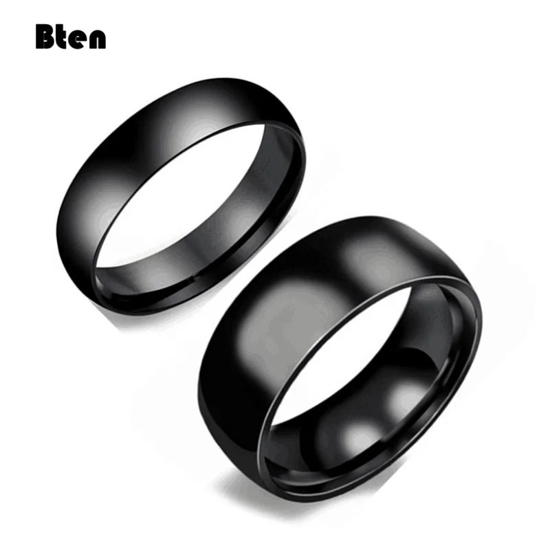 Bten Tungsten Ring For Women Men 4mm/6mm/8mm Original Color Classic Wedding Jewelry Smooth Polishing