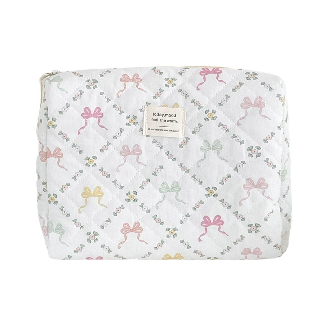 Colorful Bowknot Sweet Style Portable Large Capacity Portable Storage Bag