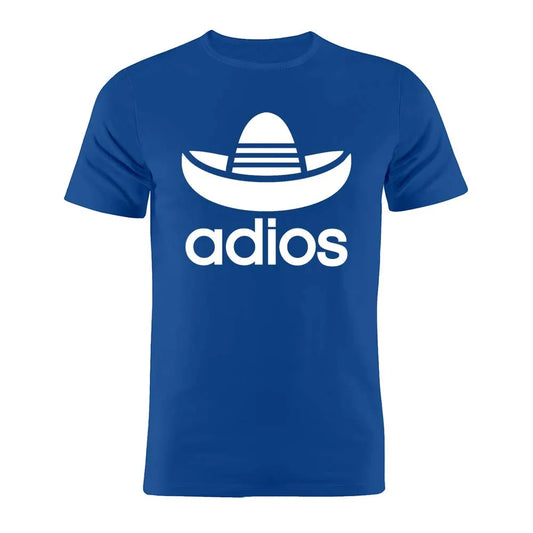 100% Cotton Unisex T Shirt Adios Goodbye Spanish Mexican Funny Parody Geek Gift Tee