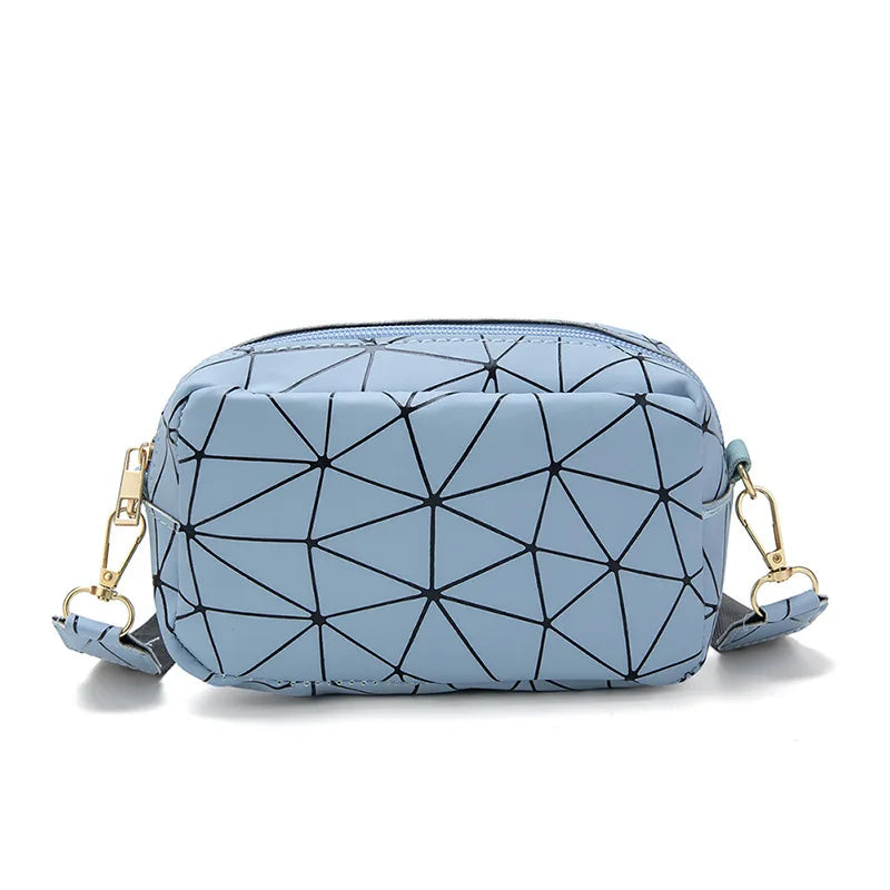 Yogodlns Fashion Laser Shoulder Messenger Bag Female Small Square Bag PU Leather Crossbody Bag Trendy New Satchel Bag Bolsa