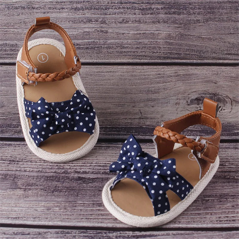 0-18Months Newborn Baby Sandals Floral Print Princess Sandals Sneakers for Infant Girls Toddler Soft Crib Walkers Shoes