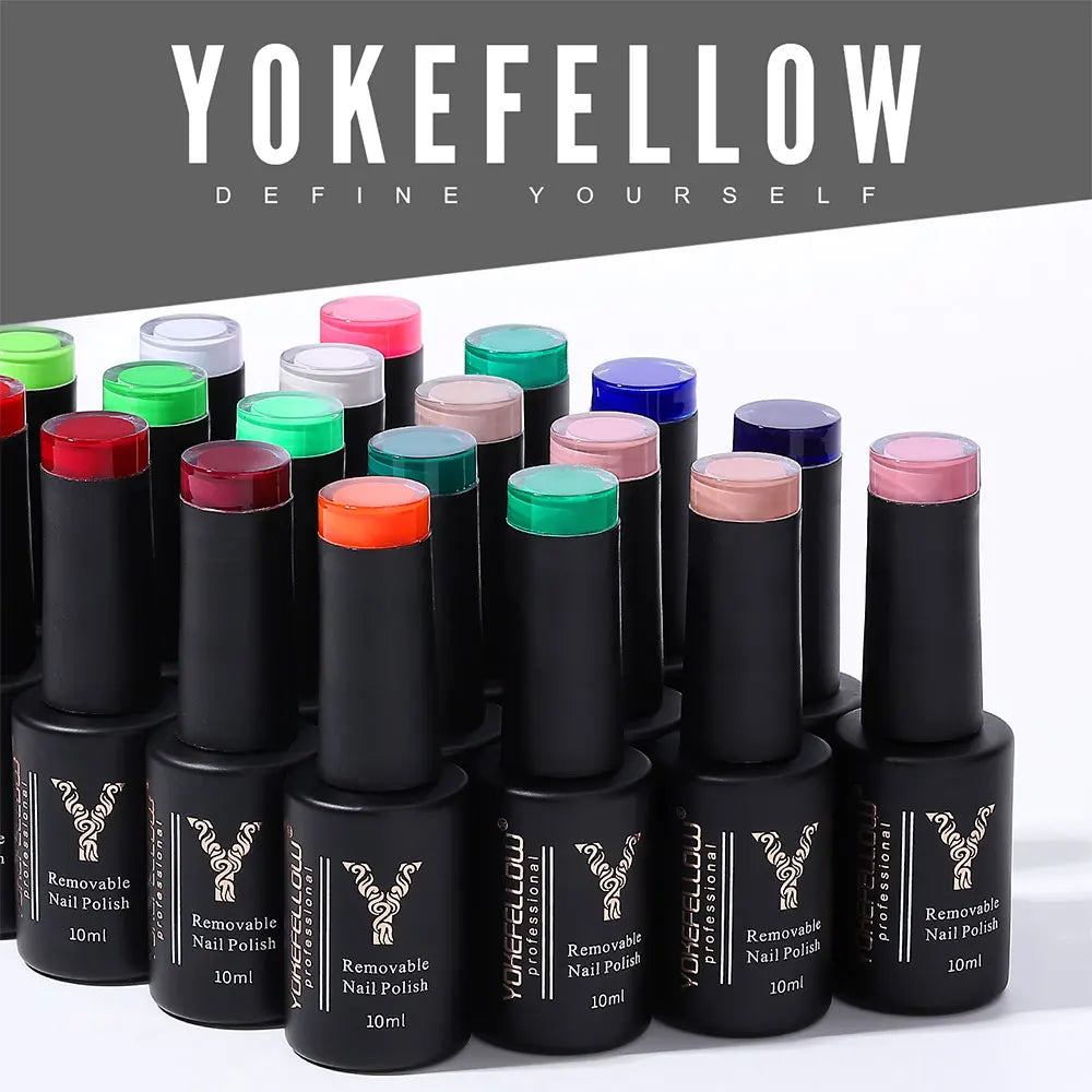 YOKEFELLOW  Pastel Gel Nail Polish Set 6 Colors Spring Summer Macaron Gel Nail Kit Soak Off Nail Art DIY Manicure Gift for Girl