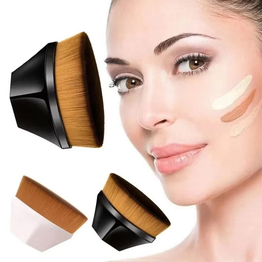 1-5pcs Hexagonal Makeup Brush, Flawless Foundation Make-Up Brush, Suitable For Liquid Makeup Brush Set, Women'S Soft Cosmetics