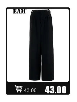 [EAM] Women Black Hollow Out Big Size Midi Shirt Dress New Lapel Long Sleeve Loose Fit Fashion Tide Spring Autumn 2024 1DF6037