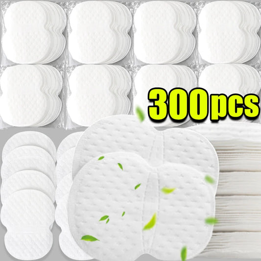 10/300pcs Unisex Summer Sweat Pads Deodorants Underarm Anti Perspiration Sweat Pads Disposable Armpit Absorb Useful Shield Pads
