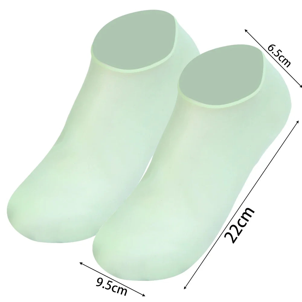 1/3pairs Silicone Moisturizing Foot Socks Anti Cracking Dry Dead Skin Foot Spa Tools Reusable Gel Stocking Protective Feet Cover