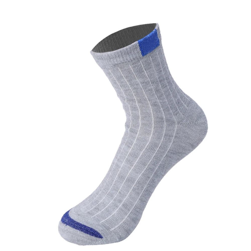 1/5pairs High Quality Men's Socks Casual Breathable Run Sports Socks Male Cotton Socks Winter Black Socks Men Large Size 38-45