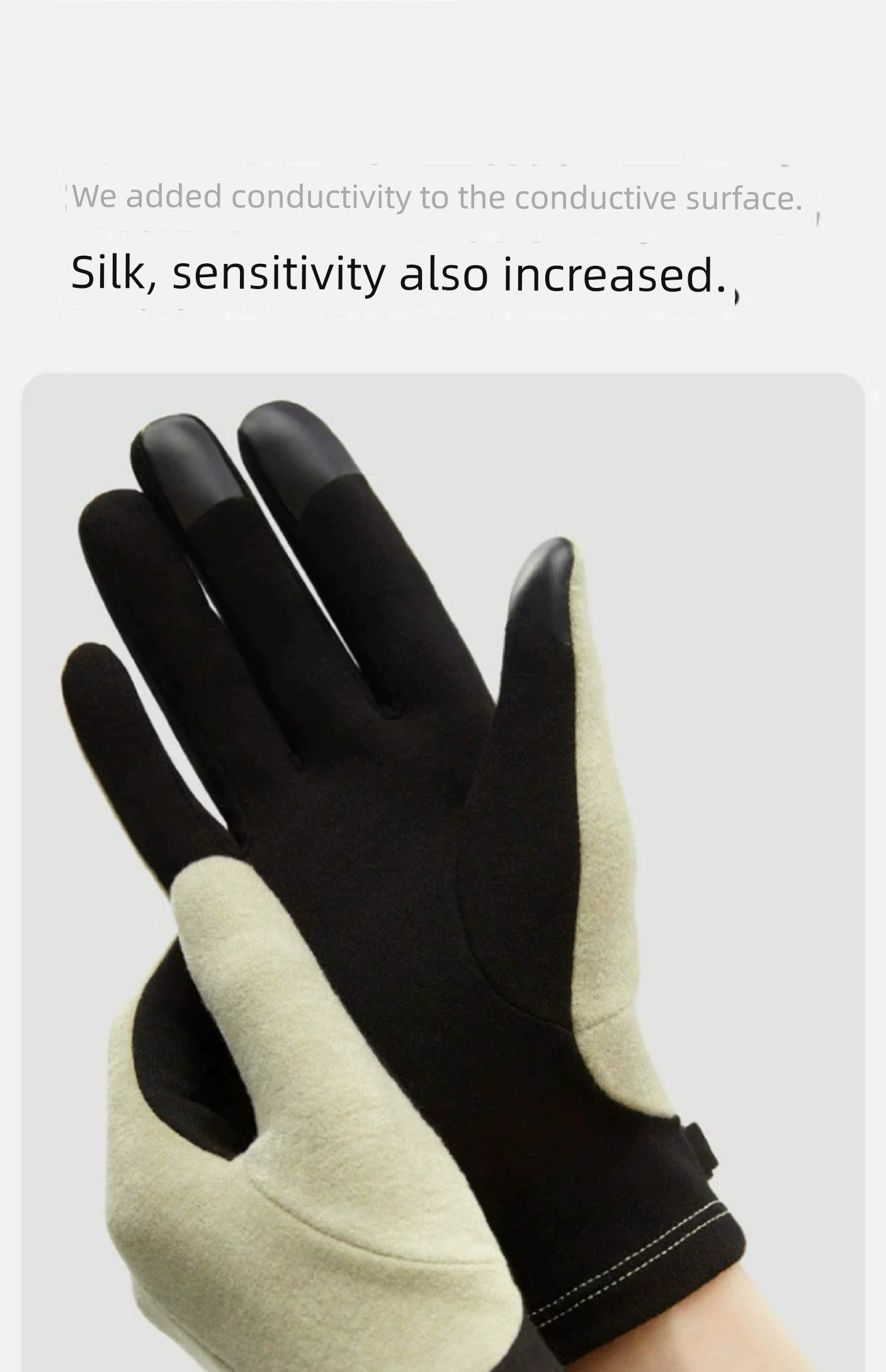 [Same Style as Zhou Dongyu] Banana Inner Hot Leather 301 + Gloves Touch Screen Cycling Skiing Outdoor Keep Warm Men and Women Winter