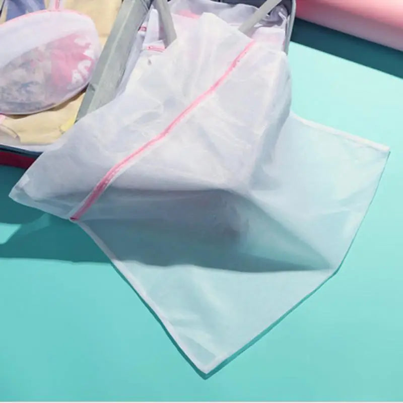 1/3PCS Laundry Wash Mesh Bag Clothing Care Foldable Protection Washing Net Filter For Lingerie Underwear Bra Socks Clothes 3