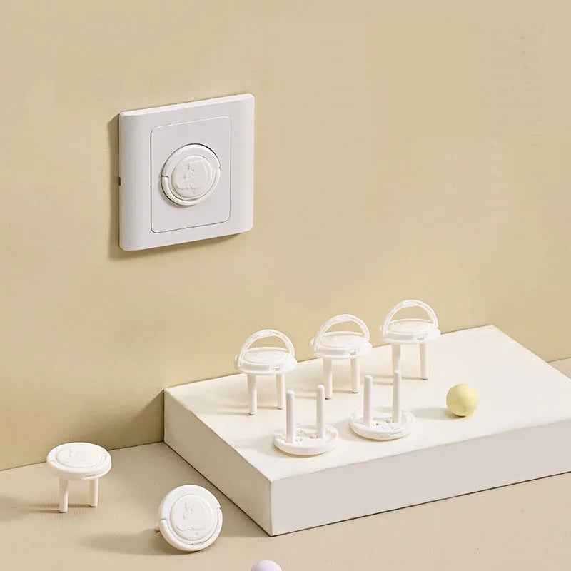 10 Pcs Baby Anti-shock Socket Cover Children's Safety European Regulations Socket Cover Power Supply Safety Cover Power Socket