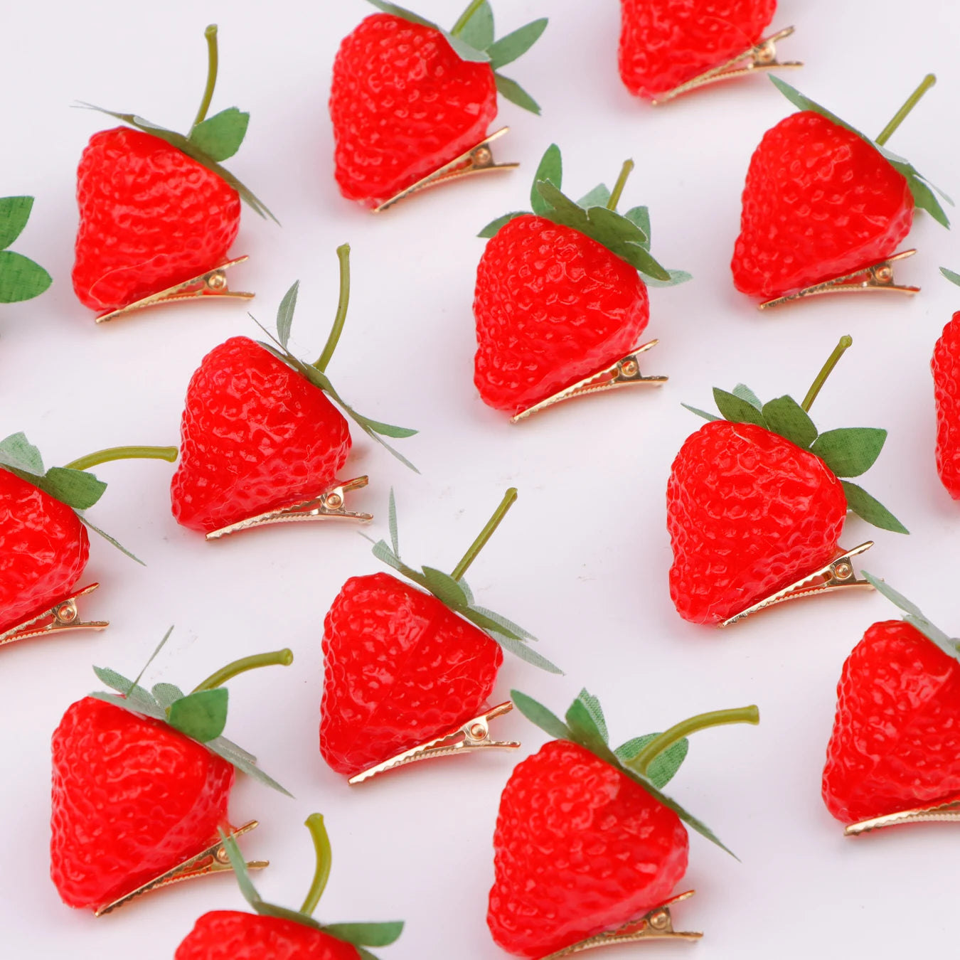 10/20/50/100Pcs/Lot Fashion New Style Cute Funny Fruit 3D Children Hairpin Women Girls Beautiful Duckbill Clip Headwear Gifts