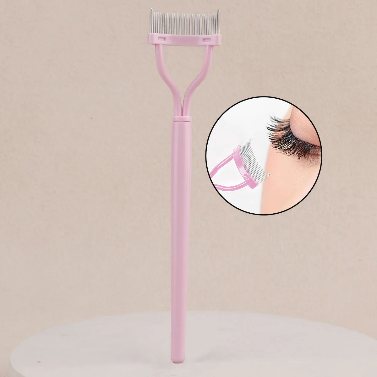 1/3 pcsPortable Eyelash Brush Comb  Eye Lash Stainless Steel Eyelash Combing Tools Eyelash Curler Makeup Lash Separator