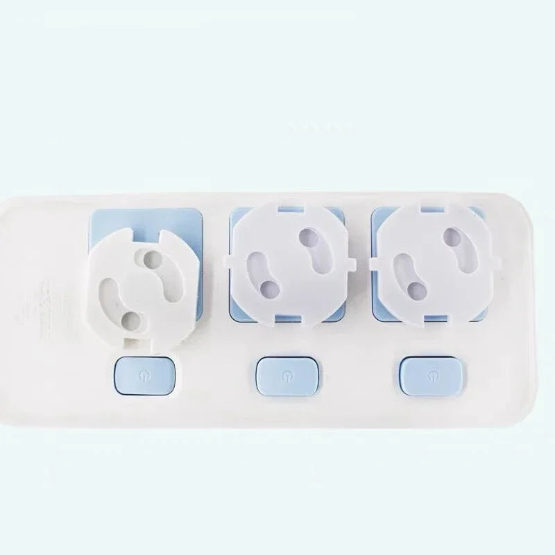 1/10pcs  Baby Safety Child Electric Socket Outlet Plug Protection Security Two Phase Safe Lock Cover Kids Sockets Cover Plugs