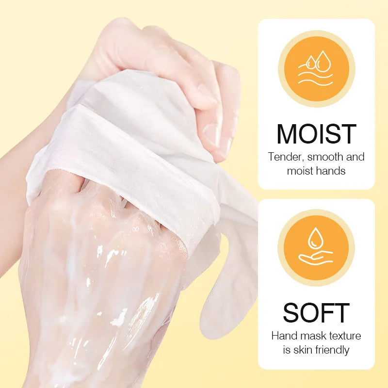 10 Pairs Honey Hand Mask Hands skincare Masks Moisturizing Nourishing Hydrating Tendering Smoothing Hands Skin Care Products