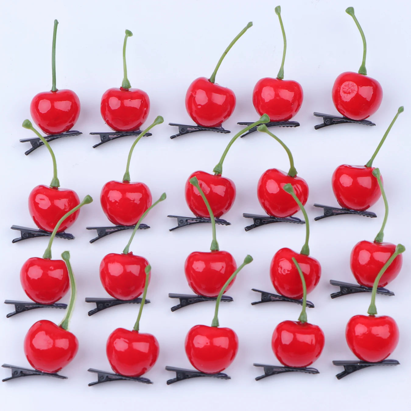 10/20/50/100Pcs/Lot Fashion New Style Cute Funny Fruit 3D Children Hairpin Women Girls Beautiful Duckbill Clip Headwear Gifts