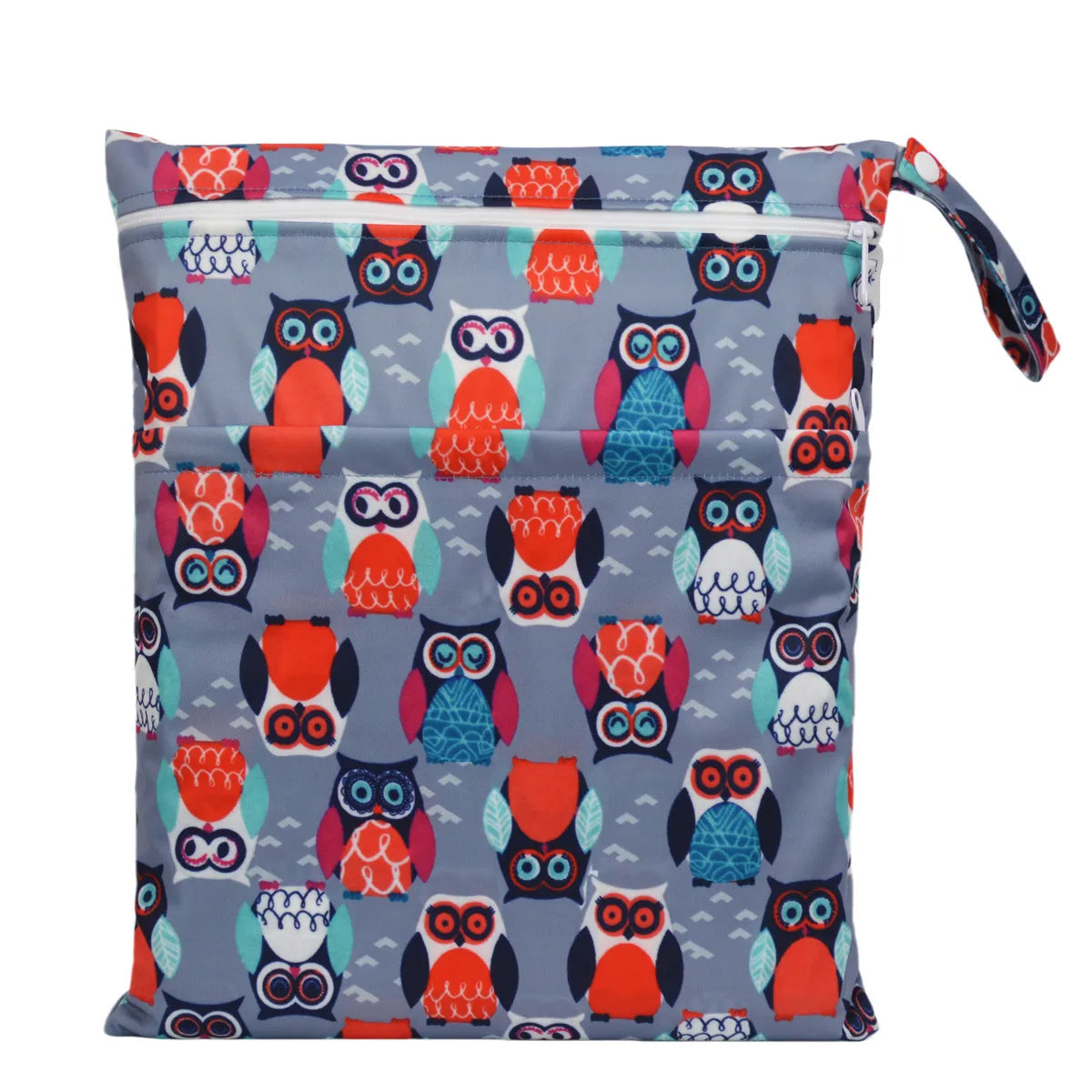 [Sigzagor] Wet Dry Bag With Two Zippered Baby Diaper Nappy Waterproof Reusable Washable