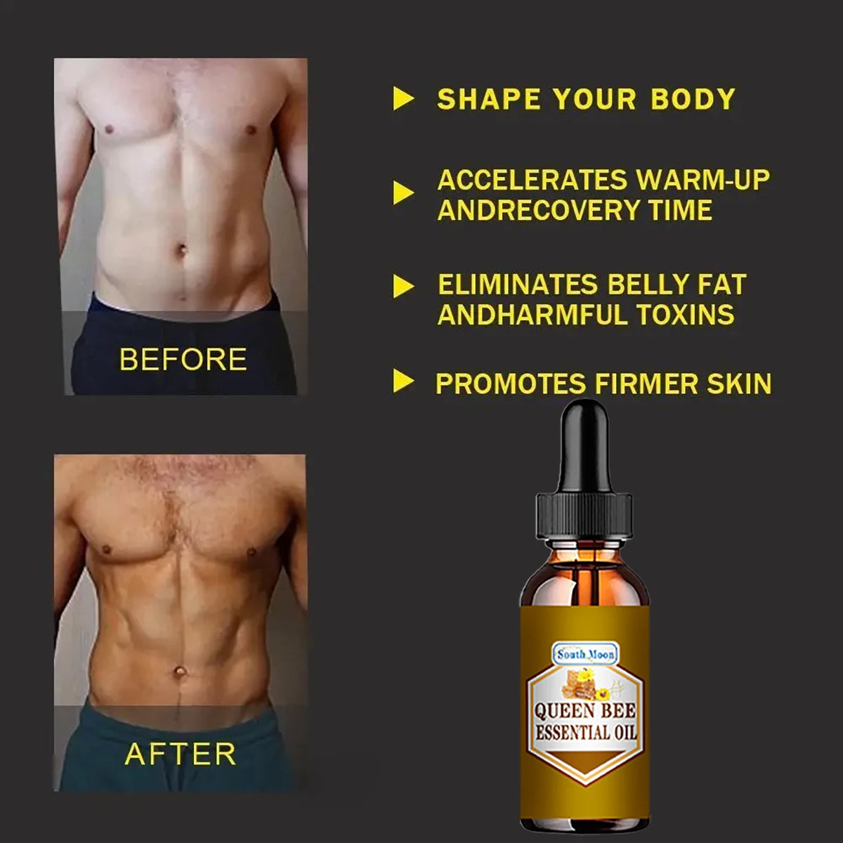 YRFKT Body Massage Oil Natural Cellulite Massage Oil Slimming And Firming Body Essence Fat Burner Weight Loss Essence For Women