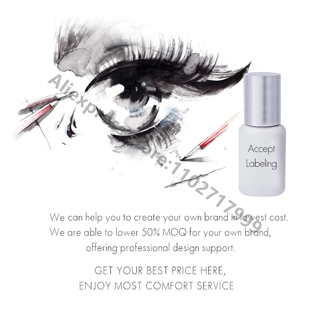 10 Bottles IB SUPER BONDER Accelerator Eyelash Extensions Primer Adhesive Bonding Lashes Grafting Transparent Curing Liquid