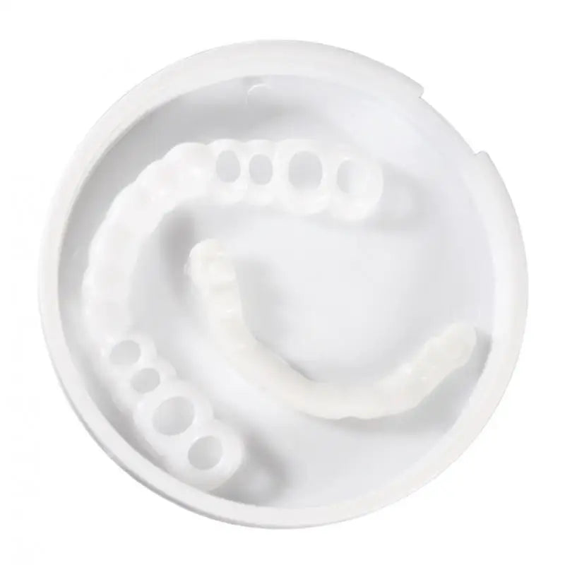 1-5Set Upper Lower Temporary Fit Fake Teeth Cosmetic Denture Smile Veneers False Teeth Brace Cover Upper False Tooth Cover Snap
