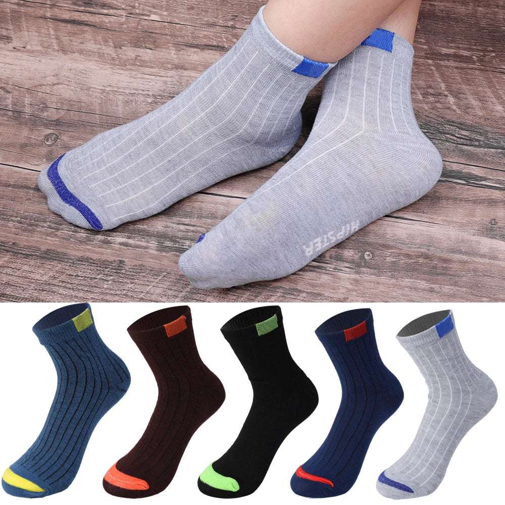 1/5pairs High Quality Men's Socks Casual Breathable Run Sports Socks Male Cotton Socks Winter Black Socks Men Large Size 38-45