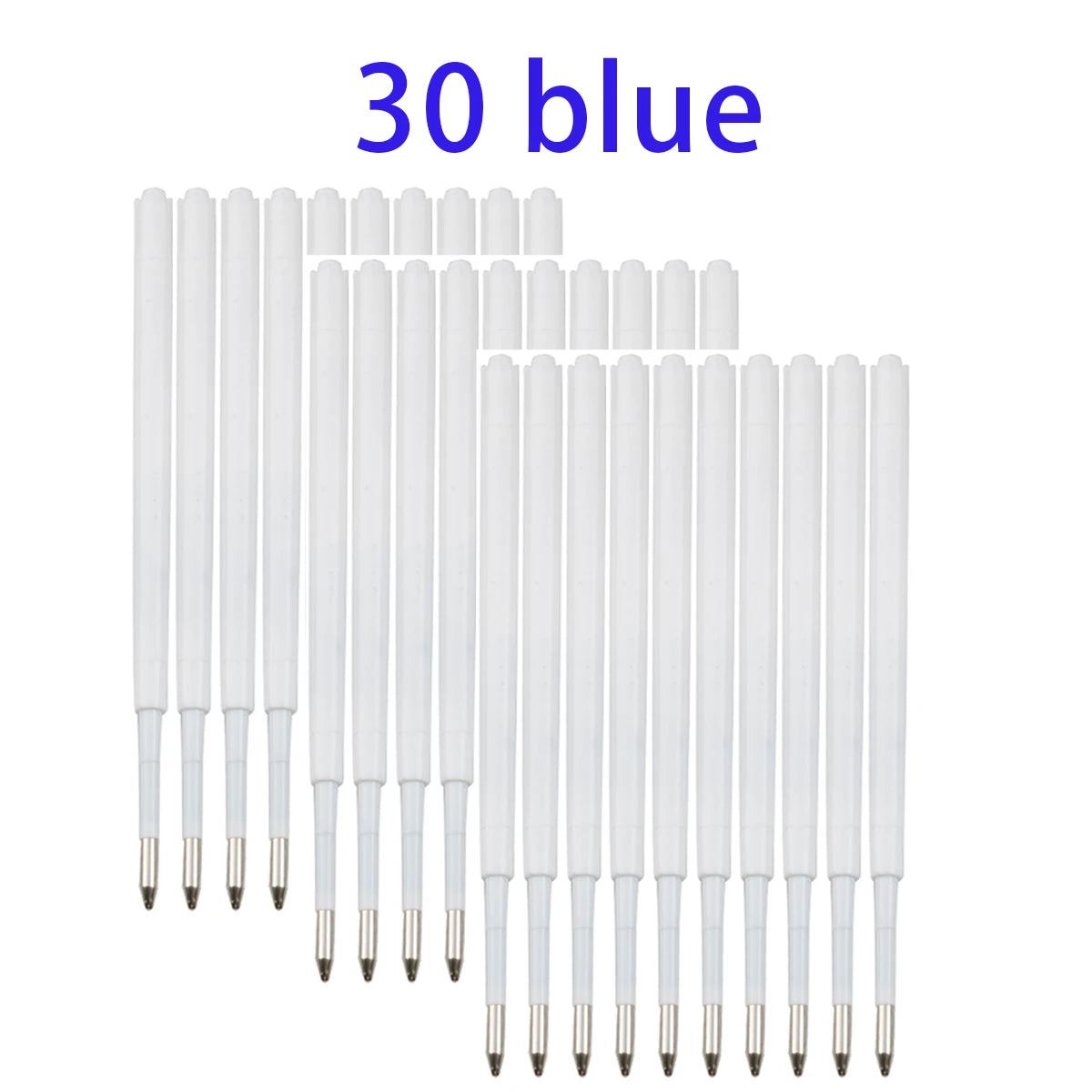 10-20pcs 0.7MM Ballpoint Pen Plastic G2 Refills Blue/Black Ink  for Pens Writting Parts Office Stationery