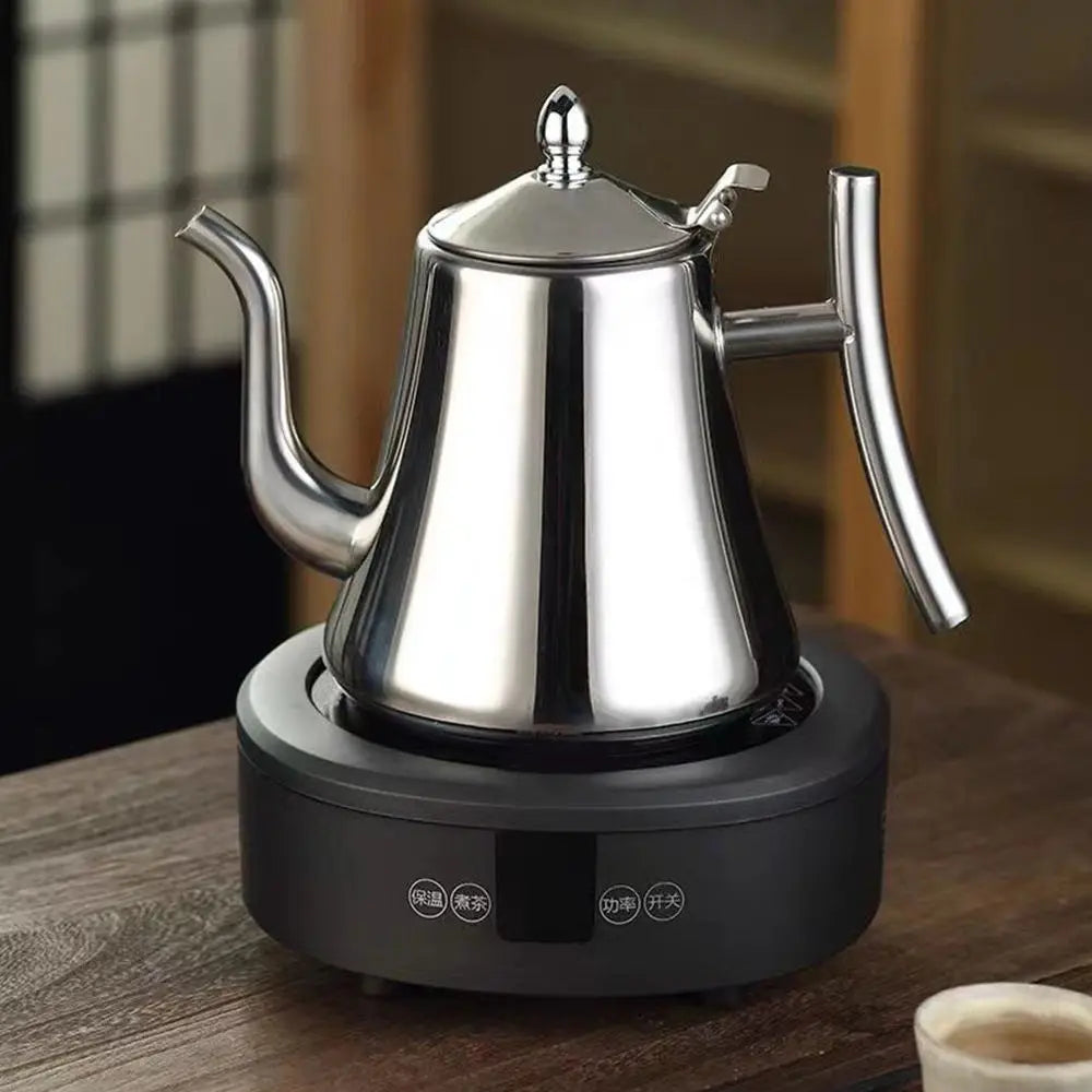 1.0L/1.5L/2.0L Tea Kettle Stainless Steel Teapot Removable Infuser for Loose Flower Tea Coffee Stovetop Safe Water Kettle