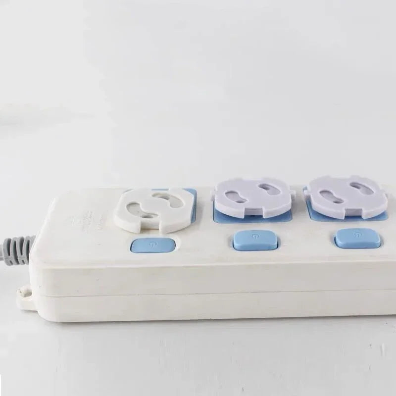 1/10pcs  Baby Safety Child Electric Socket Outlet Plug Protection Security Two Phase Safe Lock Cover Kids Sockets Cover Plugs