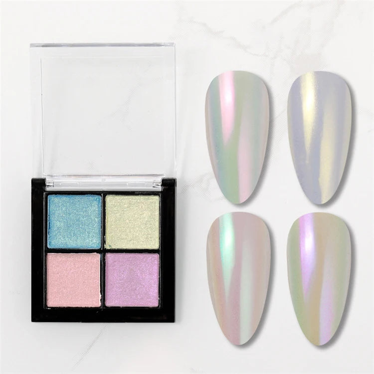 1 Box Mirror Glitter Powder Nail Decoration Metallic Chrome Nail Powder Set Y2K Rubbing Glitter Pigment Flakes Manicure Accessor