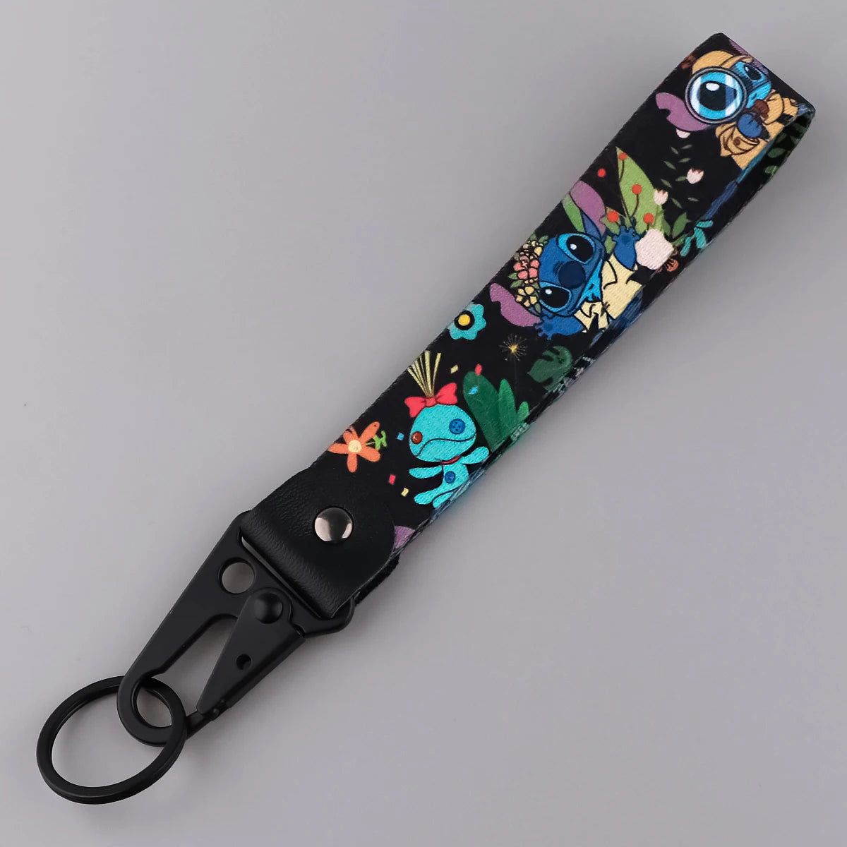 YQ1385 Stitch Eagle Beak Keychain Lanyard Yoda Keyrings Venom Short Keychain Strap Car Keys Bags Pendant Holder Fans Gift