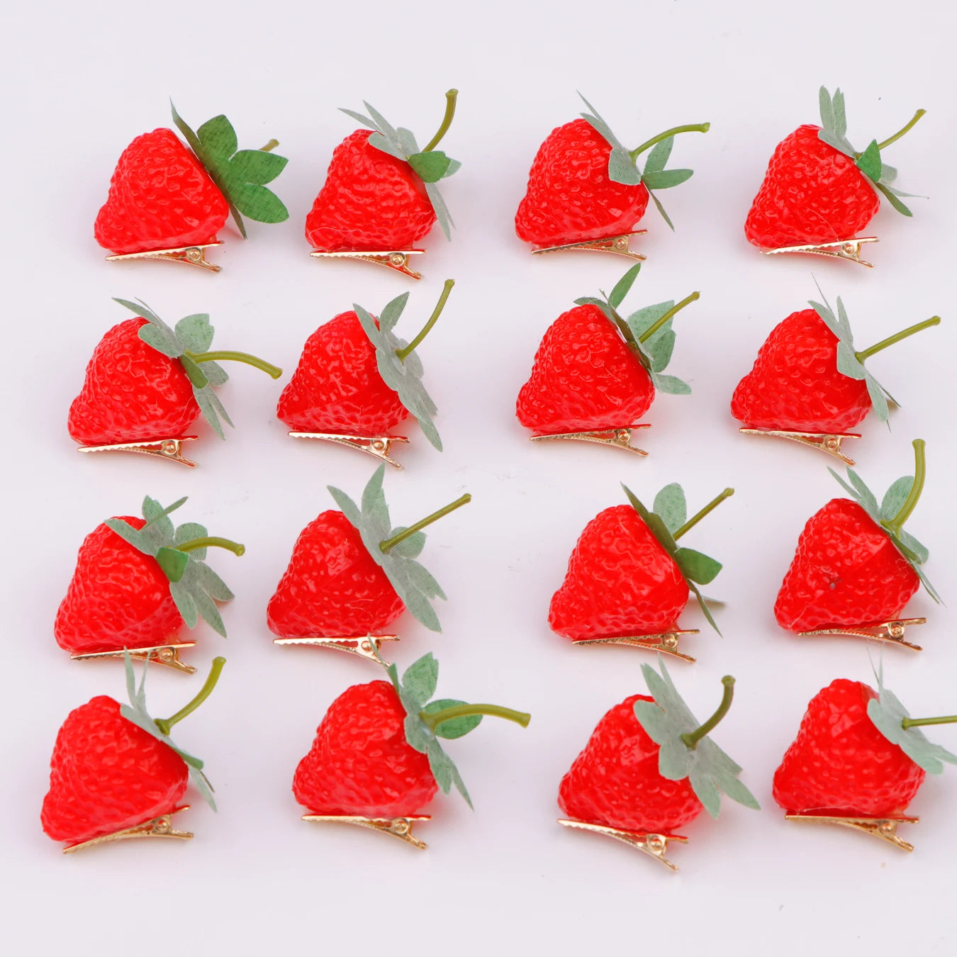 10/20/50/100Pcs/Lot Fashion New Style Cute Funny Fruit 3D Children Hairpin Women Girls Beautiful Duckbill Clip Headwear Gifts