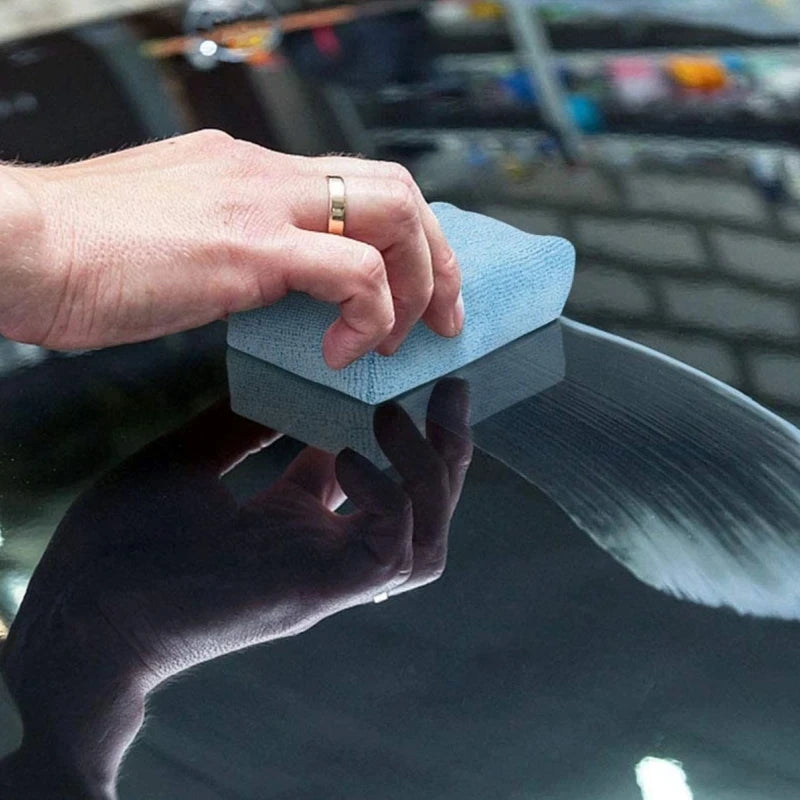 1/10Pcs Car Wax Applicator Pads Microfibre Polishing Sponges Soft Auto Detailing Waxing Sponge Cleaning Foam Car Paint Care Pad