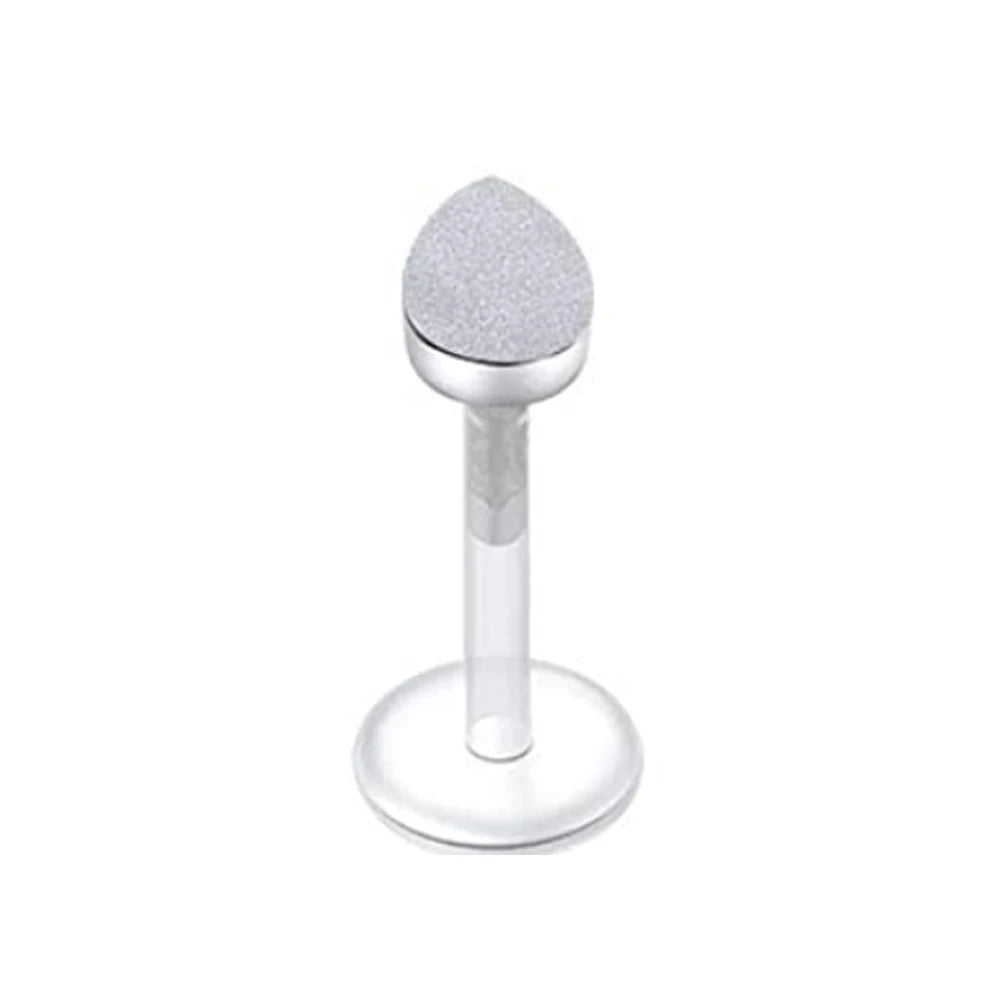 WKOUD 16g Stainless Steel Lip Labret Piercing Crystal Ball Monroe Lip Stud Helix Tragus Conch Cartilage Earrings 6/8/10mm