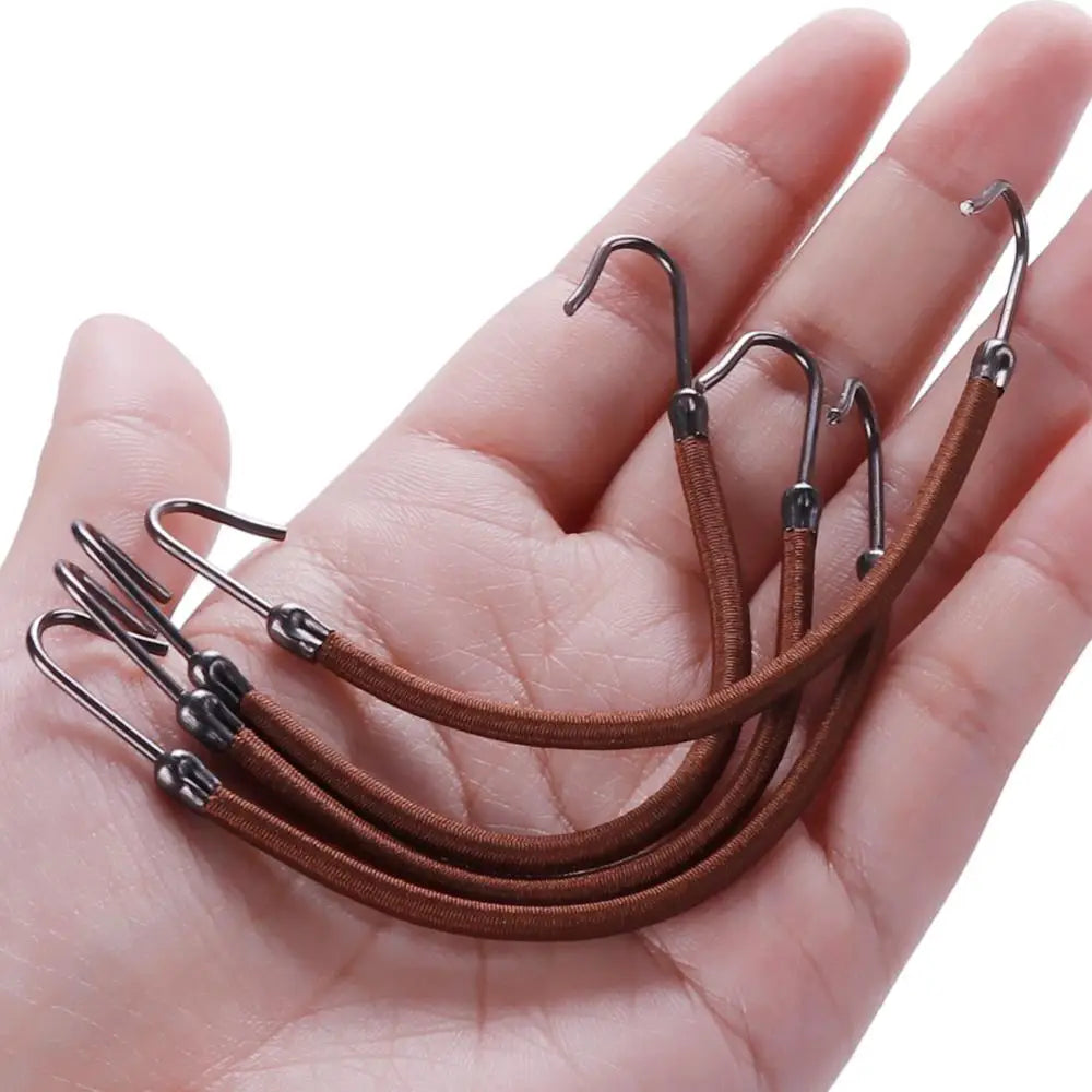 1/5/10pcs Casual Elastic Clips Bows Girls Women Bands Gum With Hooks Ponytail Holder Bungee Hair Thick Hair Accessories Headwear