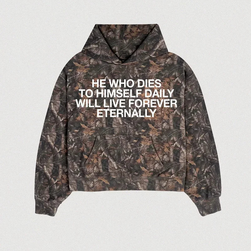 Y2K Hip Hop Retro Harajuku Hoodies Oversized Camouflage Pattern  Soft Warm Hooded Sweatshirt Fashionable Men  Women Street Wear