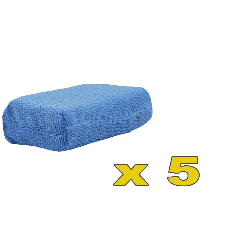 1/10Pcs Car Wax Applicator Pads Microfibre Polishing Sponges Soft Auto Detailing Waxing Sponge Cleaning Foam Car Paint Care Pad