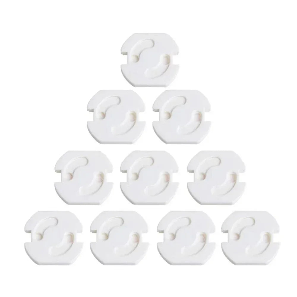 1/10pcs  Baby Safety Child Electric Socket Outlet Plug Protection Security Two Phase Safe Lock Cover Kids Sockets Cover Plugs