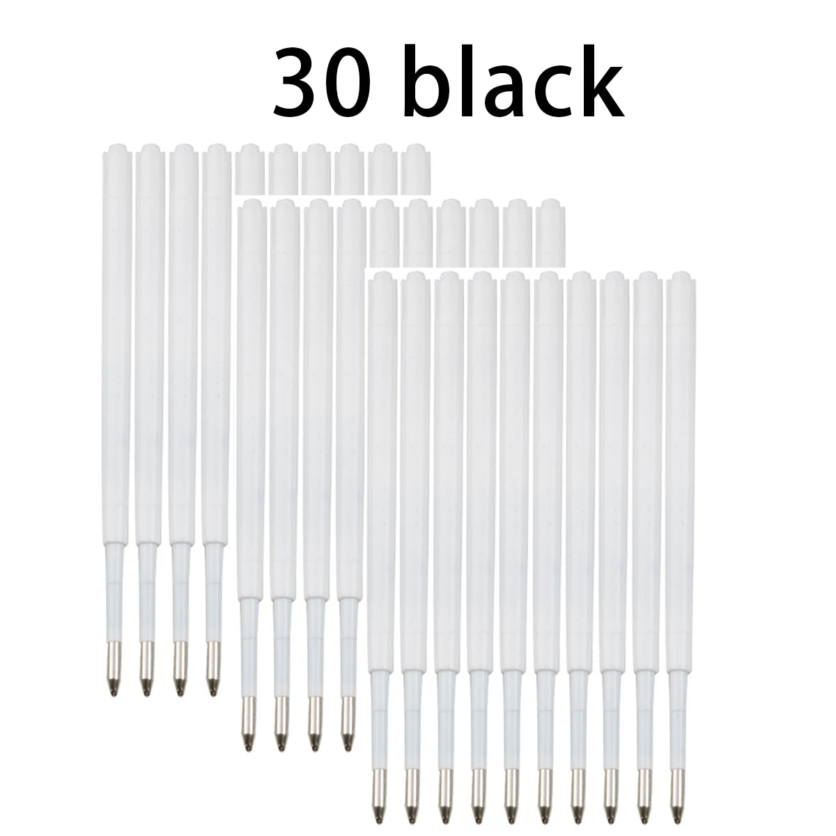 10-20pcs 0.7MM Ballpoint Pen Plastic G2 Refills Blue/Black Ink  for Pens Writting Parts Office Stationery