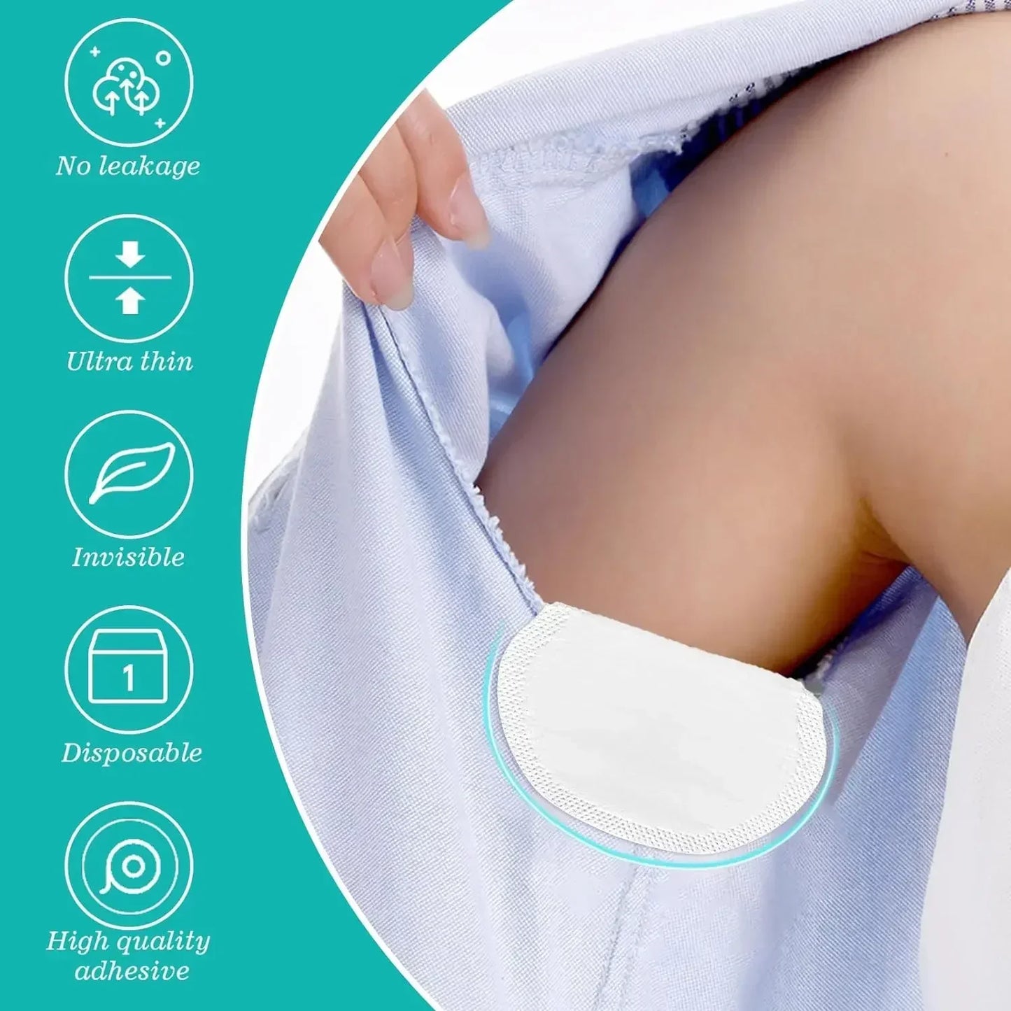 10/300pcs Unisex Summer Sweat Pads Deodorants Underarm Anti Perspiration Sweat Pads Disposable Armpit Absorb Useful Shield Pads