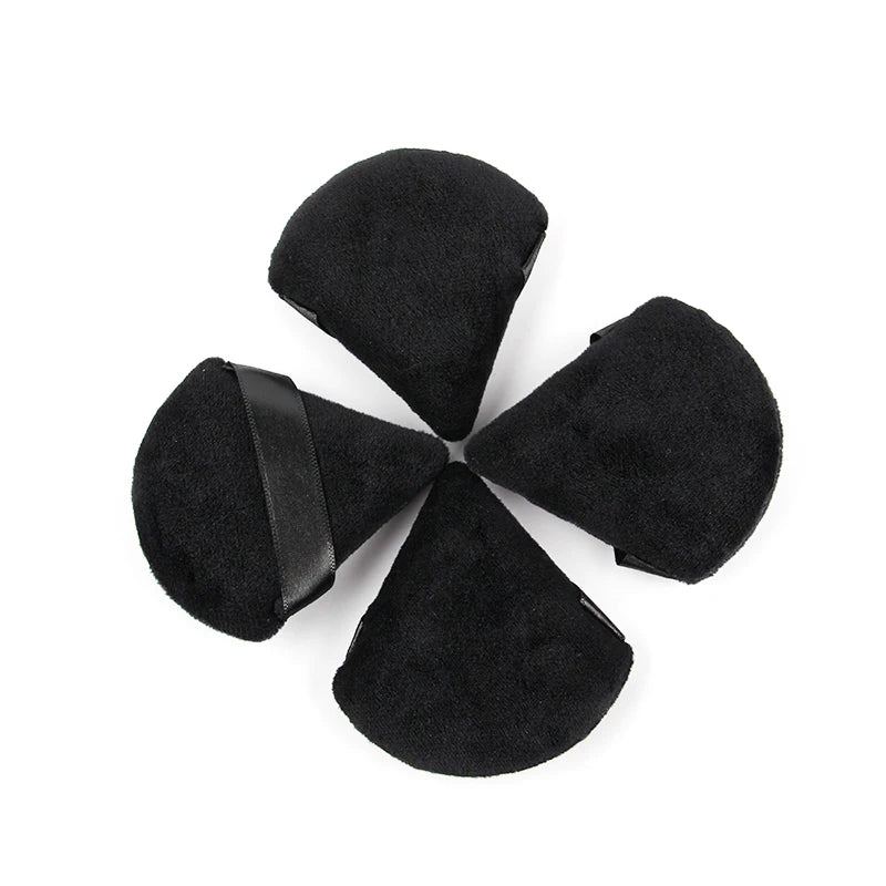1/2/3/6Pcs Triangle Velvet Powder Puff Face Cosmetic Eye Beauty Makeup Tool Reusable Sponge Washable Mini Powder Puff Accessorie