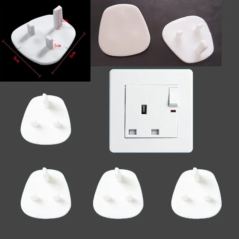 10 Pcs Baby Anti-shock Socket Cover Children's Safety European Regulations Socket Cover Power Supply Safety Cover Power Socket