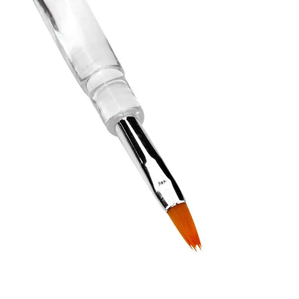 1 soft wooden handle lip gloss pen lip gloss pen beauty tool  Portable Makeup Brushes Professional Lips Make Up Tools