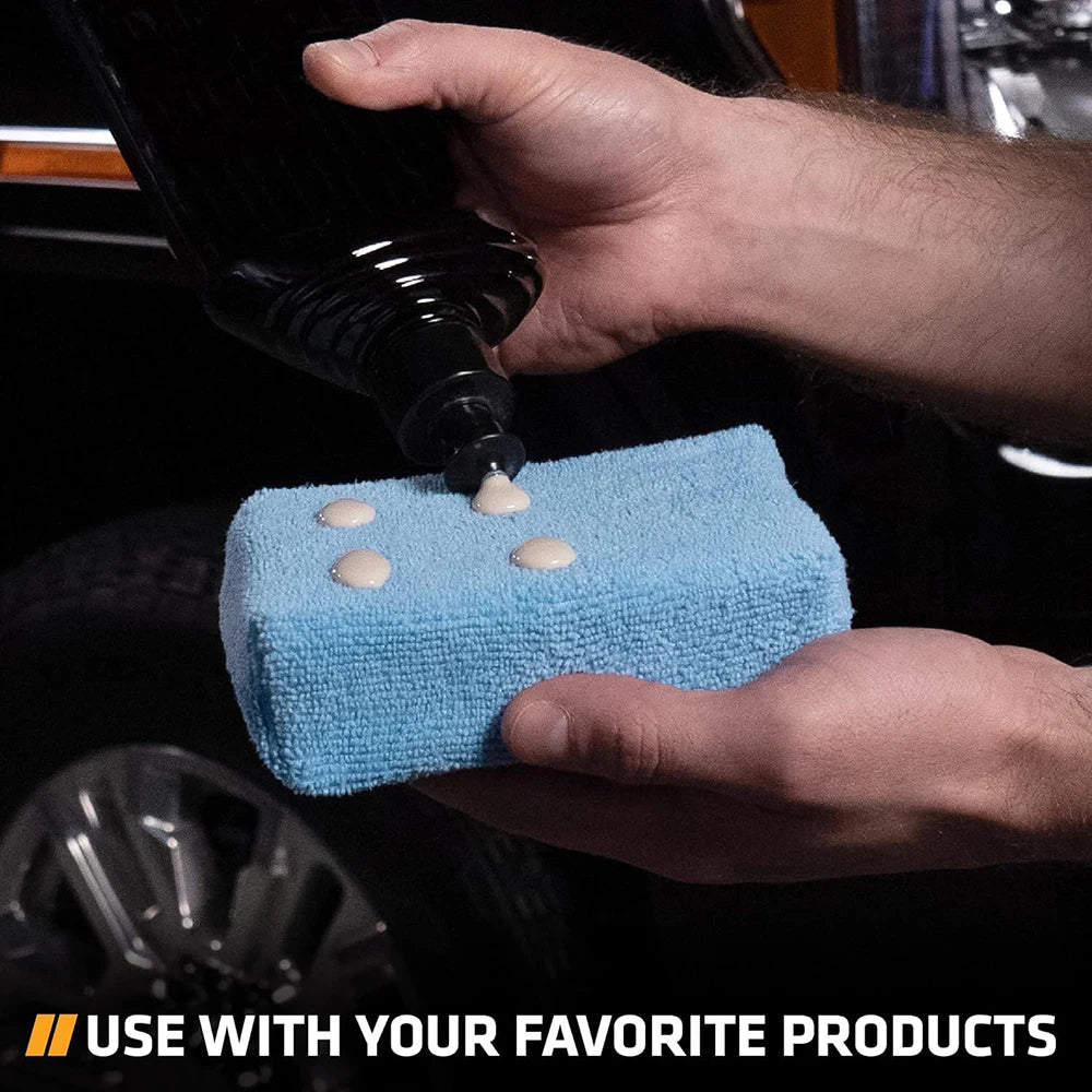 1/10Pcs Car Wax Applicator Pads Microfibre Polishing Sponges Soft Auto Detailing Waxing Sponge Cleaning Foam Car Paint Care Pad