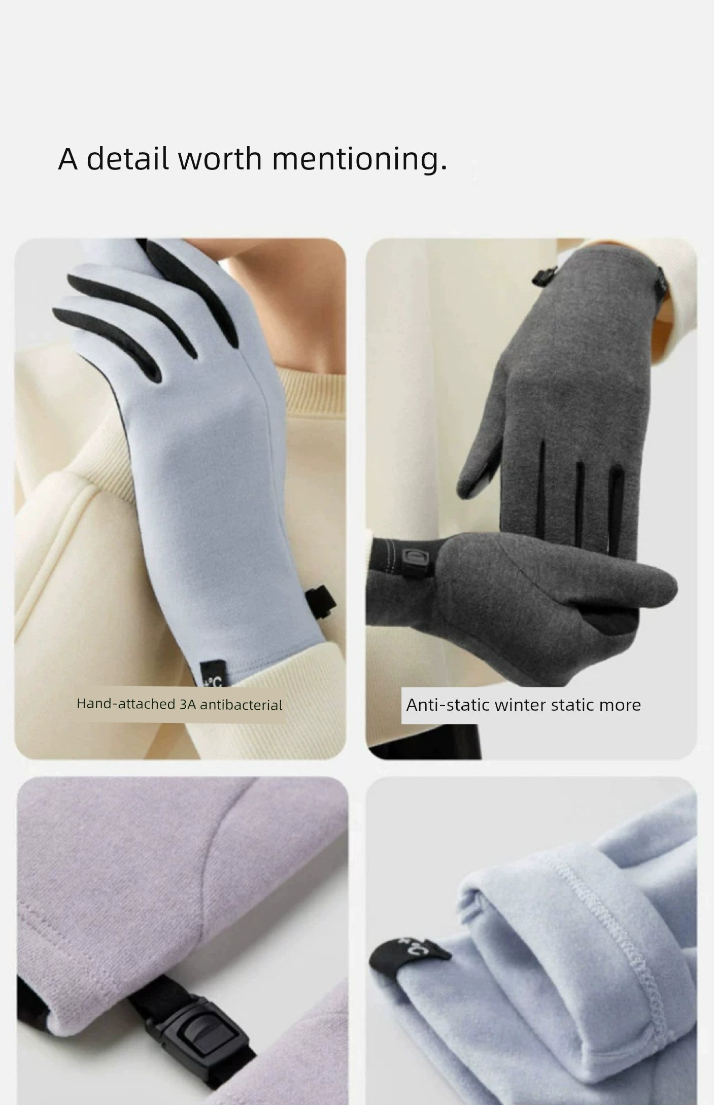 [Same Style as Zhou Dongyu] Banana Inner Hot Leather 301 + Gloves Touch Screen Cycling Skiing Outdoor Keep Warm Men and Women Winter